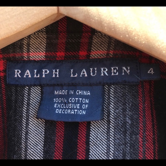 Ralph Lauren Plaid Tunic with Crest - Picture 4 of 5